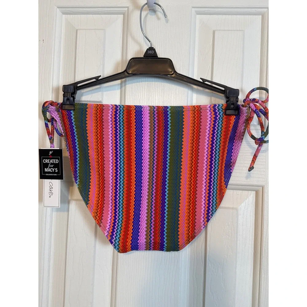 Salt & Cove Bikini Bottoms Multi Color‎ Chevron Tie Side Swimsuit XL
